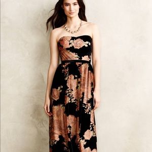 Erin Fetherston Velvet Strapless Dress